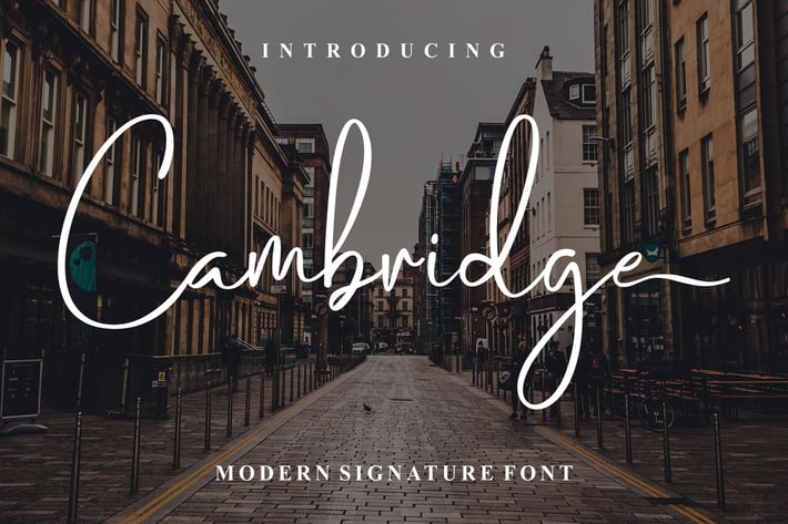 Cambridge | Stylish Handwritten Font