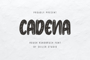 Cadena - Rough Handbrush Font