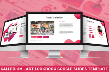 Galerium - Art Lookbook Google Slides Template