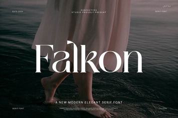 Falkon Modern Serif Font Typeface