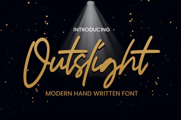 Outslight - Modern Hand Written Font