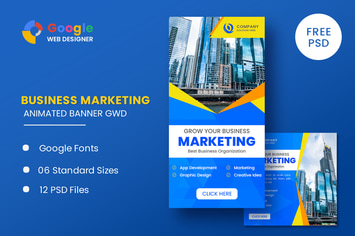 Business Marketing Animated Banner GWD