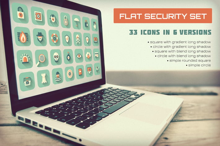Flat Security Set | Vector Icons