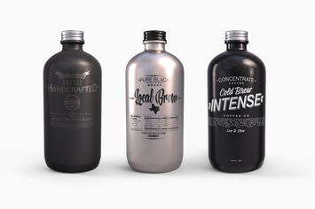 Plastic Metal Boston Round Bottles Mockup