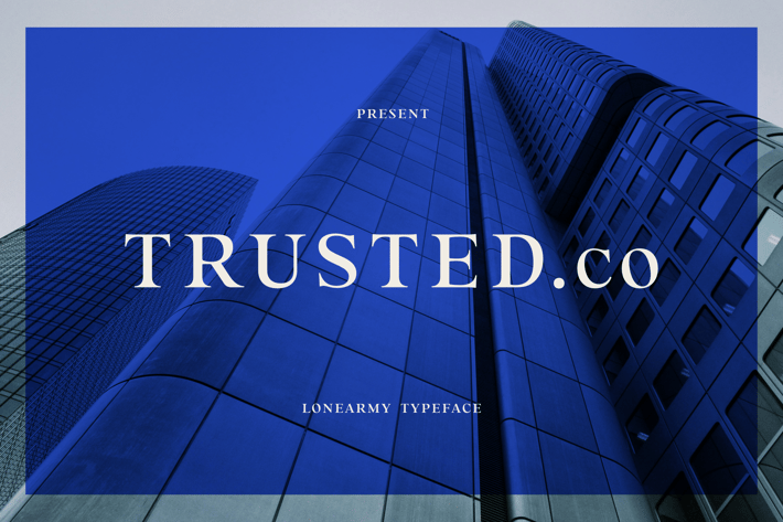 Trusted Serif Logo Font