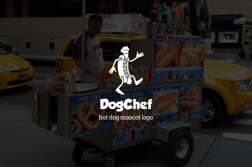 Dogchef : Hot Dog Mascot Logo
