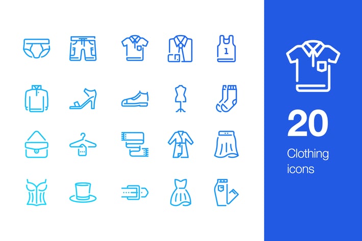 20 Clothing icons