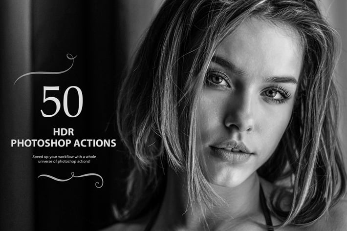 50 HDR Photoshop Actions - Vol 1