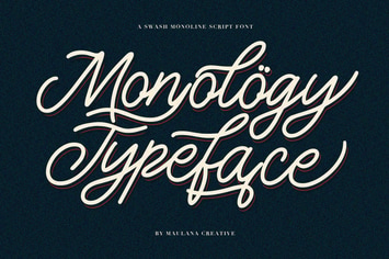 Monology Swash Script Vintage Font