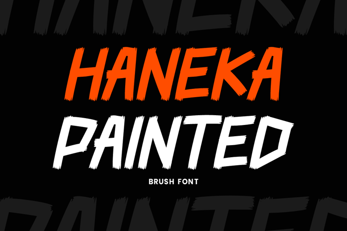 Haneka Painted - Brush & Marker Font
