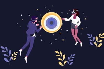 Virtual Reality Isometric Illustration