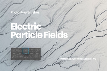 Electric Particle Fields Brushes Photoshop Brushes