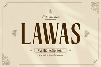 Lawas - Retro Cyrillic Font