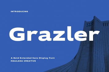 Grazler Bold Extended Sans Display Font