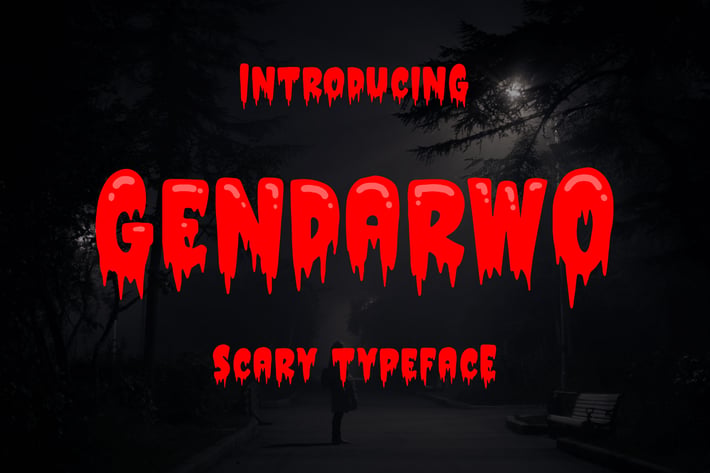 Gendarwo - Scary Typeface