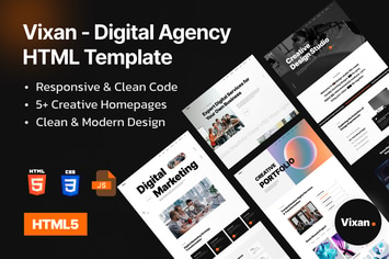 Vixan - Digital Agency Portfolio HTML Template