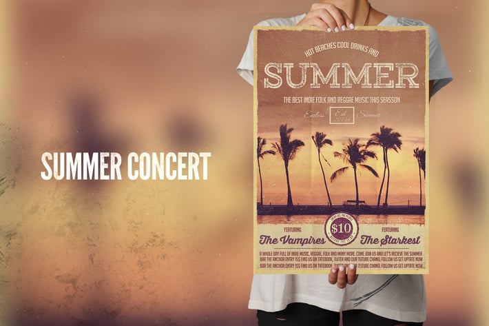 Summer Concert Flyer Poster