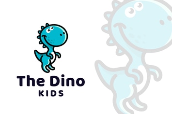 The Dino Kids Logo Template