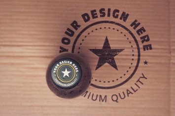 Paperboard Beer Cap Mockup