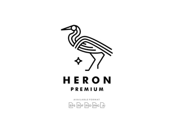 Heron Monoline Logo