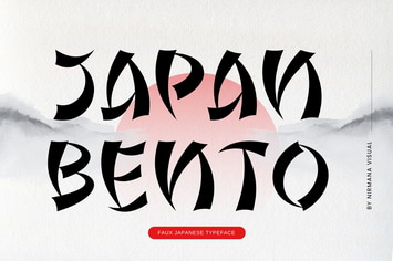 Japan Bento - Japanese Style Display Font