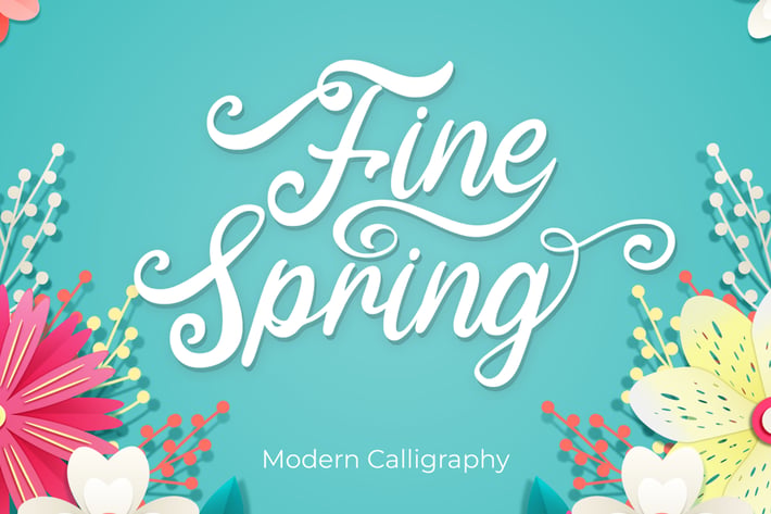 Fine Spring - Script Font