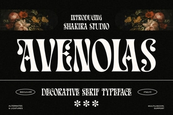 Avenolas - Decorative Serif