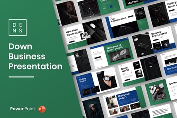 Down – Business PowerPoint Template