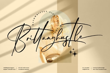 Brittanyhustle Signature Font