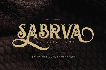 Sabrva - Vintage Font