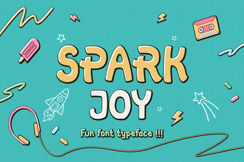 Spark Joy - Comic Display Font