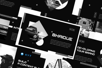 BHAIQUE - Black and White Keynote Template