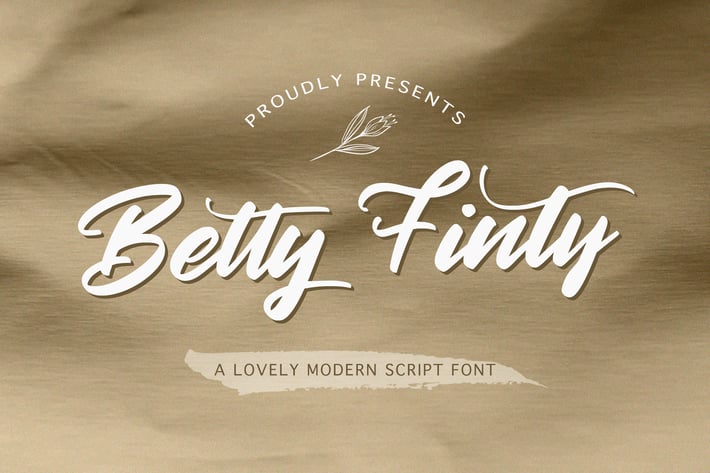 Betty Finty - Modern Script Font
