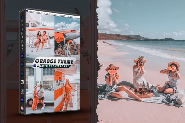 Orange Theme Presets And luts Video Premiere Pro