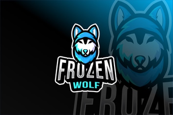 Frozen Wolf Esport Logo Template