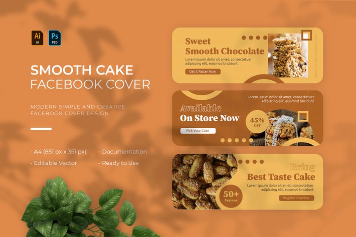Smooth Cake | Facebook Cover
