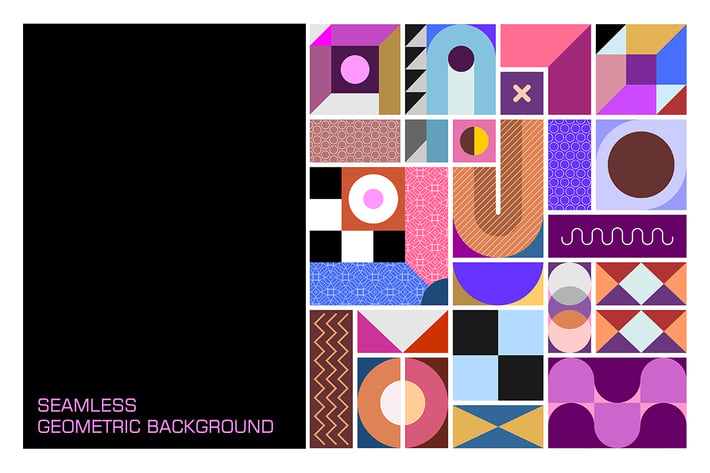 Abstract Geometric Seamless Vector Background