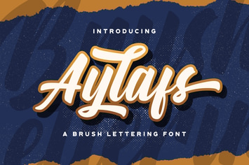 Aylafs - Bold Script Font