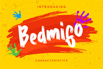 Bedmifo | Characteristics Script Font