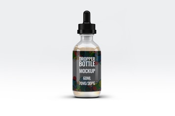 60ml Dropper Bottle Mock-Up