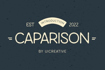 Caparison Vintage Typeface Font