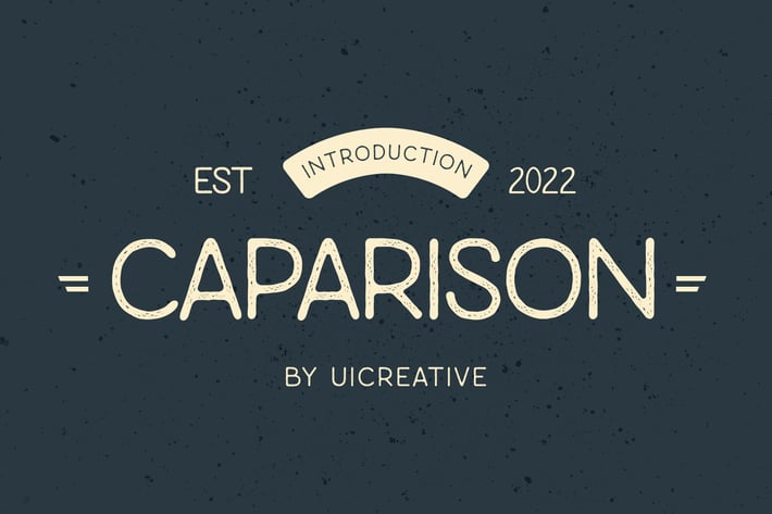 Caparison Vintage Typeface Font