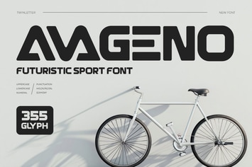 Avageno - Futuristic Font