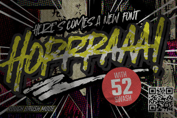 Horrraaa - Rough Brush Font