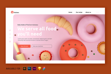Lovely Desserts - Web 3D Illustration