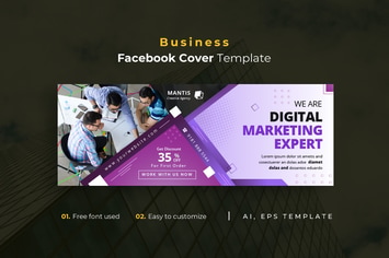 Business r37  Facebook Cover Template