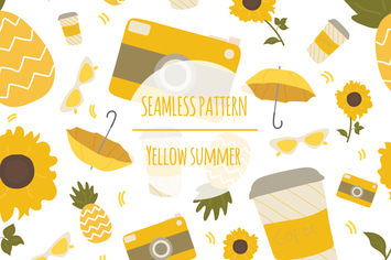 Yellow Summer – Seamless Pattern