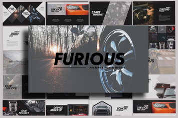 Furious - Sport Powerpoint Dark Template