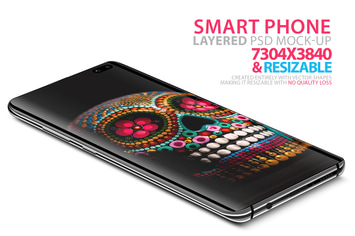 Galaxy S10 Layered Vector Smartphone PSD Mock-Ups 