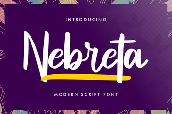 Nebreta | Modern Script Font
